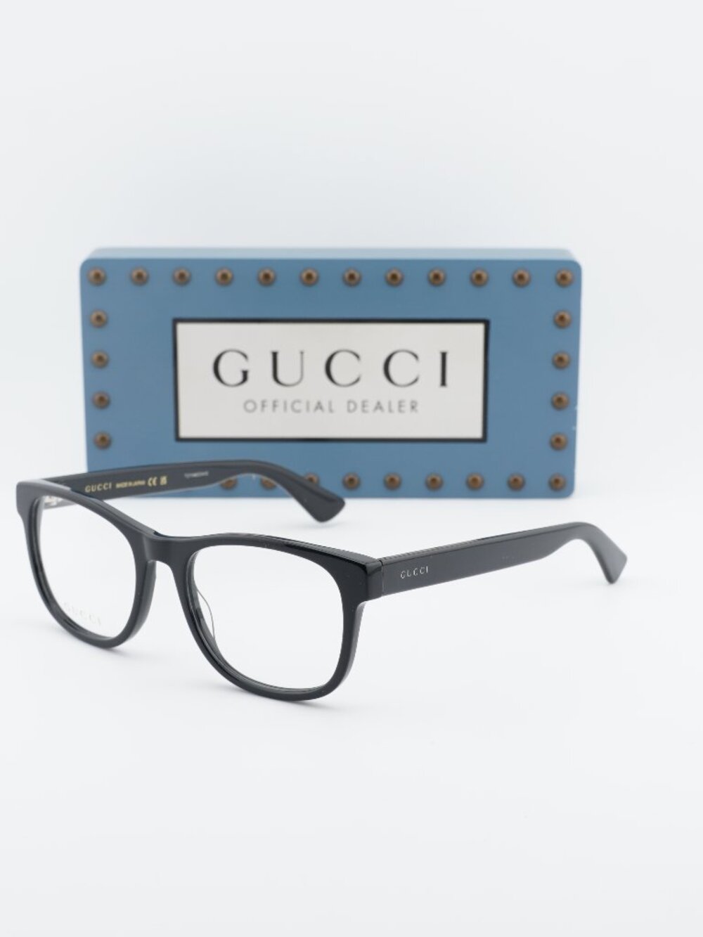 Gucci GG0004ON 001 Square Eyeglasses 53mm - Black